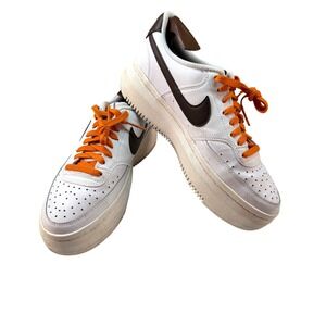 Nike Court Vision‎ Alta Platform Sneakers Women's Size 10 White Black